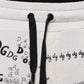 Dolce & Gabbana White Printed Cotton Jogger Sweatpants Pants