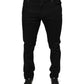 Dolce & Gabbana Black Cotton Stretch Skinny Men Denim Jeans