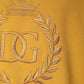Dolce & Gabbana Mustard DG Hooded Men Sweatshirt Sweater