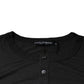 Dolce & Gabbana Gray Crown Bee Embroidery Pullover Sweater