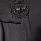 Dolce & Gabbana Gray Crown Bee Embroidery Pullover Sweater