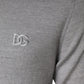 Dolce & Gabbana Light Gray Wool Crew Neck Pullover Sweater