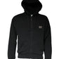 Dolce & Gabbana Black Logo Plaque Hooded Full Zip Sweater