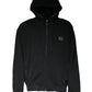 Dolce & Gabbana Black Logo Plaque Hooded Full Zip Sweater