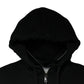 Dolce & Gabbana Black Logo Plaque Hooded Full Zip Sweater