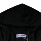 Dolce & Gabbana Black Logo Plaque Hooded Full Zip Sweater