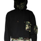 Dolce & Gabbana Black Pocket CottonHooded Sweatshirt Sweater