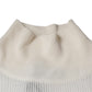 Dolce & Gabbana White Long Sleeve Turtleneck Men Pullover Sweater