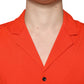 Dolce & Gabbana Orange Cotton Button Down Casual Polo Shirt