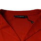 Dolce & Gabbana Orange Cotton Button Down Casual Polo Shirt