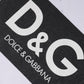 Dolce & Gabbana White Logo Print Cotton Crew Neck T-shirt