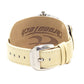Chronotech Beige Leather Dress Watch