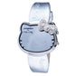Chronotech Silver Leather Digital Watch