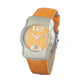 Chronotech Orange Leather Dress Watch