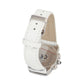 Chronotech White Leather Dress Watch