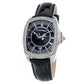 Chronotech Black Leather Dress Watch