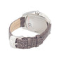 Chronotech Gray Leather Dress Watch