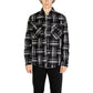Gianni Lupo Black Polyester Coat
