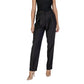 Vila Clothes Black Polyester Dress Pants