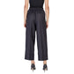 ICHI Black Polyester Casual Pants