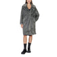 ICHI Black Polyester Coat