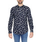 Antony Morato Blue Cotton Pattern Shirt