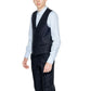 Antony Morato Black Linen Waistcoat