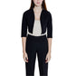 Rinascimento Black Polyester Sleeveless Jacket
