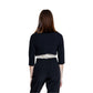 Rinascimento Black Polyester Sleeveless Jacket
