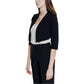 Rinascimento Black Polyester Sleeveless Jacket