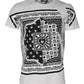 Dolce & Gabbana White Bandana Print Cotton Short Sleeves T-shirt