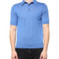 Dolce & Gabbana Blue Cashmere Short Sleeves Men Polo T-shirt