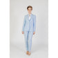 Sandro Ferrone Blue Polyester Dress Pants