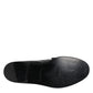 Dolce & Gabbana Black Leather Loafers Men Formal Dress Shoes