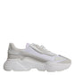 Dolce & Gabbana White Leather Daymaster Low Top Sneaker Shoes