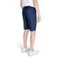 Antony Morato Blue Linen Bermuda Shorts