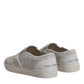 Dolce & Gabbana White Floral Lace Slip On Loafers Shoes