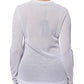 Dolce & Gabbana White Mesh See Through Long Sleeves Top