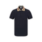 Burberry Blue Cotton Polo Shirt