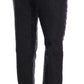 Dolce & Gabbana Black Floral Brocade Capri Pants