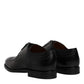 Dolce & Gabbana Black Leather Derby Wingtip Formal Shoes