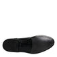 Dolce & Gabbana Black Leather Derby Wingtip Formal Shoes