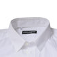 Dolce & Gabbana White Cotton Long Sleeve Formal Dress Shirt