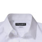 Dolce & Gabbana White Cotton Long Sleeve GOLD Dress Men Shirt