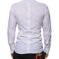 Dolce & Gabbana White Slim Fit Baroque GOLD Men Dress Shirt