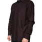 Dolce & Gabbana Purple Cotton Slim Fit MARTINI Dress Shirt