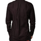 Dolce & Gabbana Purple Cotton Slim Fit MARTINI Dress Shirt
