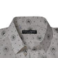 Dolce & Gabbana White Printed Cotton Slim Fit Men Dress Shirt