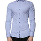 Dolce & Gabbana Light Blue Cotton Slim Fit SICILIA Dress Shirt