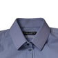 Dolce & Gabbana Light Blue Cotton Slim Fit SICILIA Dress Shirt